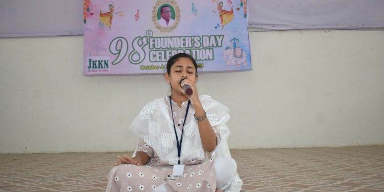 JKKN College of Pharmacy on behalf of  98th Founders’ Day  Melodious Solo Song Competition